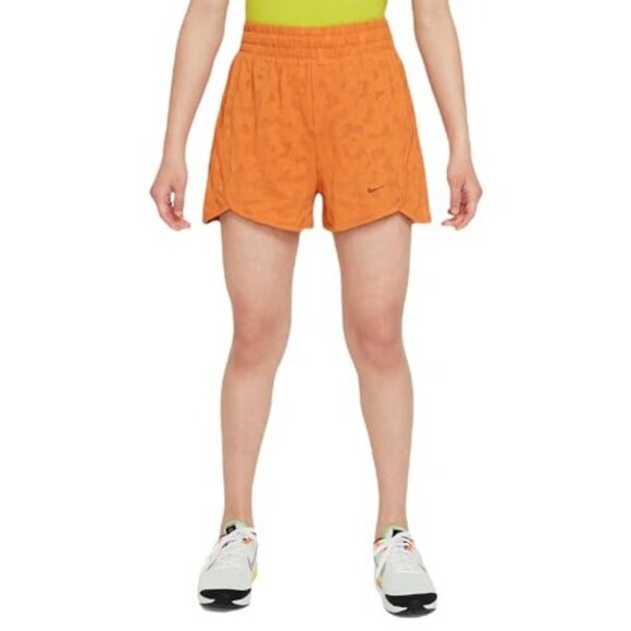 Nike Girls DriFit Knit High-Rise‎ Shorts (Little Kids/Big Kids) Size M - Picture 1 of 5